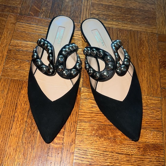 Aquazurra Black studded mules - Picture 4 of 11